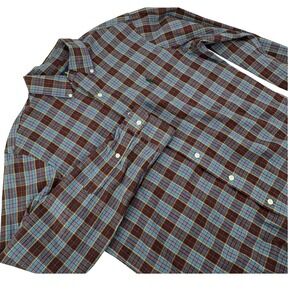 Ralph Lauren Mens Button Down Long Sleeve Plaid Shirt M Blue Red Green Yellow
